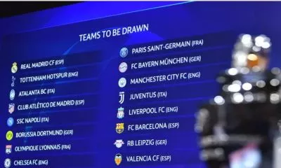 Chelsea UEFA Champions League last-16 opponents have been confirmed